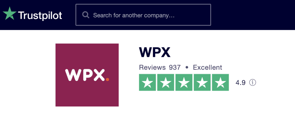 WPX Review- Trustpilot Rating