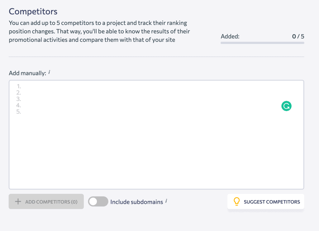SE Ranking Review 2021 - Your Affordable SEMrush Alternative? Project Setup step 4